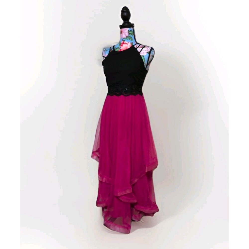 Gorgeous Brand Xtraordinary Pink & Black Dress Size 6 Perfect For The Night Out